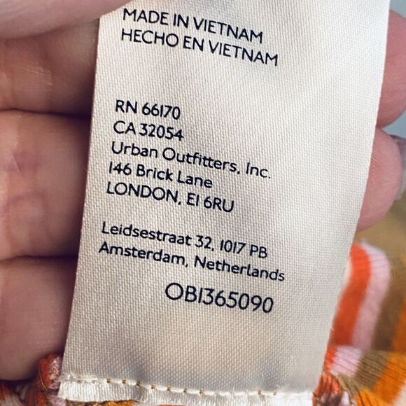 Anthropologie Maeve Top Womens Size Large Ruffle Peplum Blouse L Stripe - Picture 7 of 8